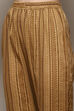 Coffee Brown Cotton Machine Embroidered Unstitched Suit Set image number 3