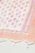 Peach Cotton Hand Block Print Unstitched Suit Set image number 4