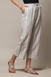 Natural Cotton Straight Palazzo image number 3