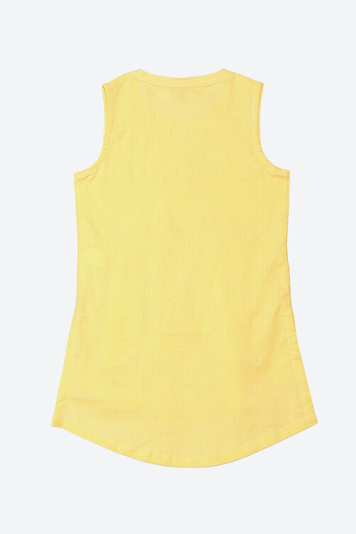 Yellow Cotton Flax Top image number 2