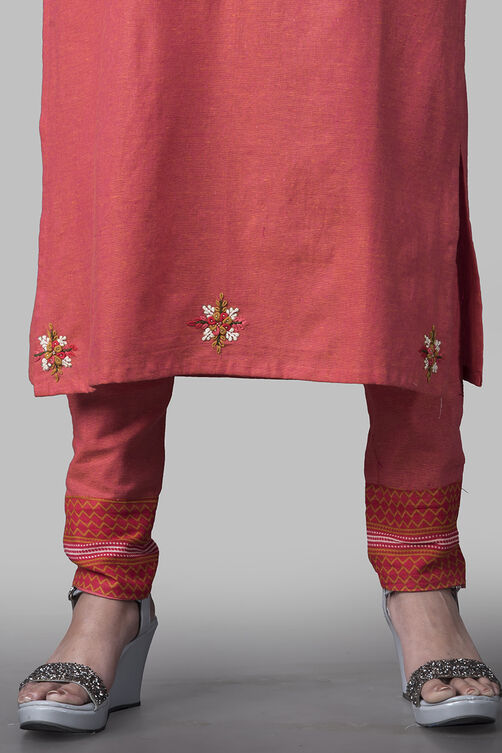 Coral Cotton Easy Stitch Suit Set image number 2