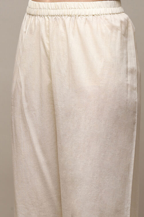 Lemon Muslin Machine Embroidered Unstitched Suit Set image number 3