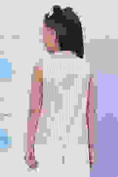 Pink Cotton Straight Yarndyed Top image number 4