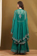 Fuchsia Silk Chanderi Festive Lightweight Flared Lehenga Set image number 5
