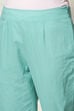 Mustard Viscose Kalidar Kurta Slim Pant Suit Set image number 3