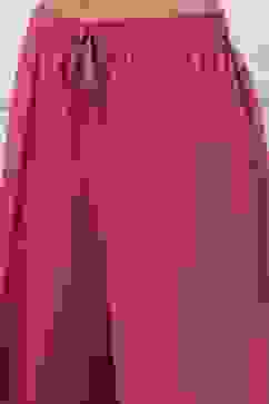 Pink Cotton Blend Straight Suit Set image number 2