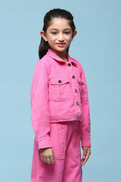 Pink Cotton Jacket image number 3