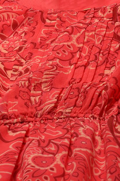 Red Polyester Tiered Dress image number 1
