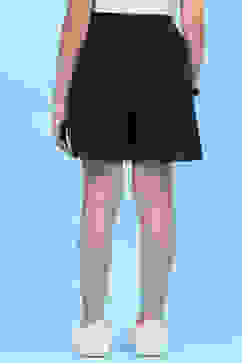 Black Cotton Shorts image number 4