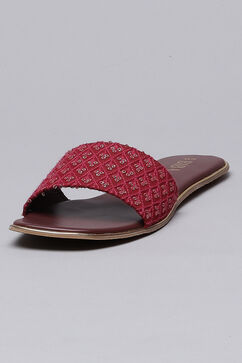 Burgandy Formal Flats image number 3