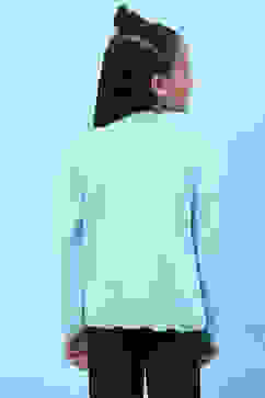 Powder Blue Acrylic Blend Front Open Shrug image number 4