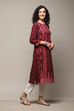 Berry LIVA Straight Printed Kurta image number 4