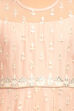 Peach Anarkali Nylon Gown image number 1