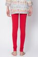 Fuschia Cotton Blend Solid Churidar image number 3