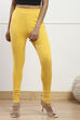 Camel Cotton Blend Solid Churidar image number 4