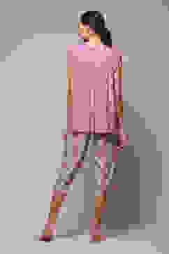 Purple Rayon Printed 2 Piece Sleepwear Set image number 4