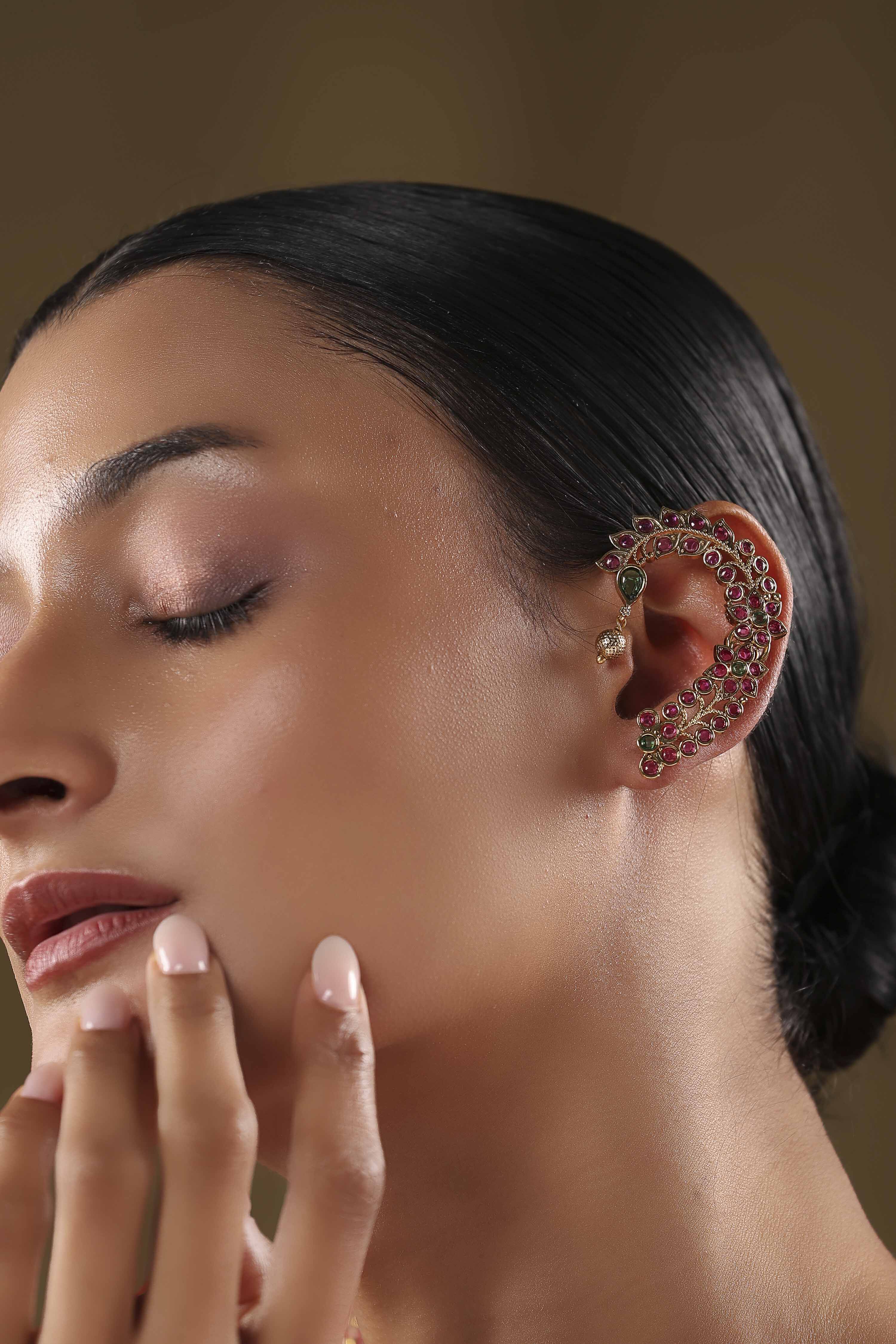 Gold Brass Earcuff image number 1