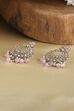 Pink Gold Plated Alloy Embellished Chandbalis image number 0