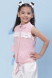 Pink Cotton Straight Yarndyed Top image number 2