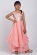 Peach Poly Modal Flared Gown