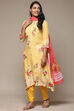 Sky Blue Viscose A-Line Kurta Pants Suit Set image number 5