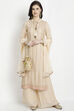 Neutral Georgette Easy Stitch Suit Set image number 0