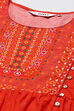 Green Cotton A-Line Printed Kurta image number 1