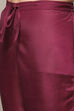 Purple Art Silk Straight Kurta Regular Pants Suit Set image number 2