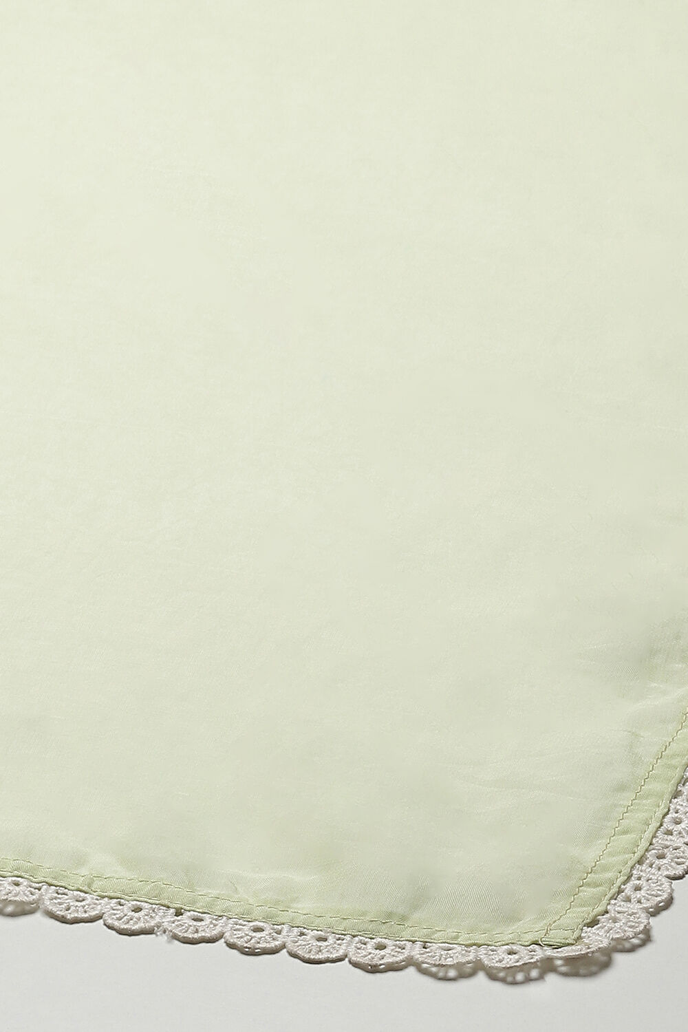 Light Green Organza Digital Print Unstitched Suit Set image number 4