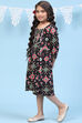 Black Rayon Flared Printed Kurta image number 2