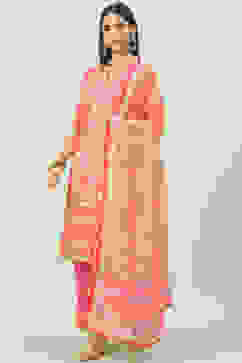 Fuschia Viscose Straight Kurta Palazzo Suit Set image number 5