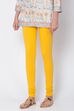 Camel Cotton Blend Solid Churidar image number 0