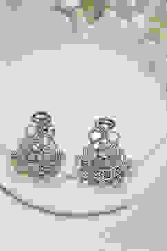 White Brass Drop & Danglers image number 0