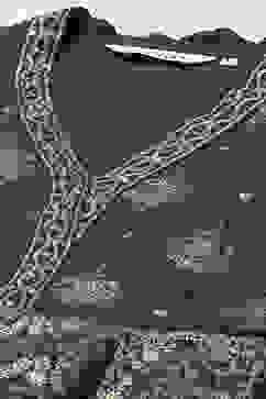 Navy LIVA Straight Printed Dress image number 1