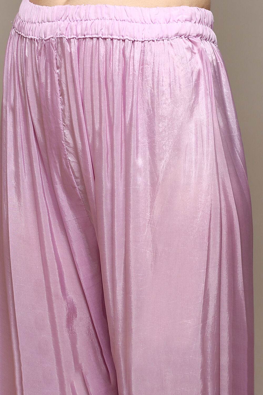 Pink Organza Digital Print Unstitched Suit Set image number 3