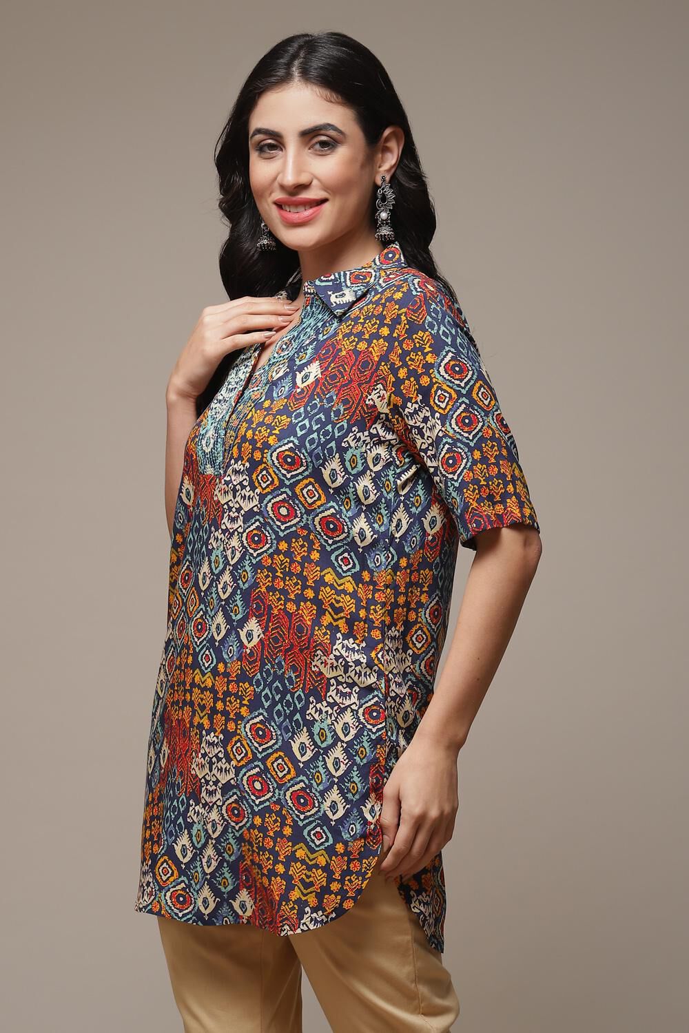 Navy LIVA Straight Top image number 3