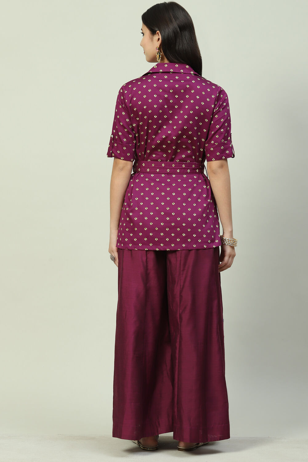 Black Cotton Straight 2 Piece Set image number 4