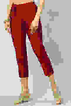 Maroon Poly Viscose Pants image number 2