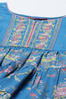 Blue Cotton Anarkali Kurta Churidar Suit Set image number 1