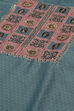 Peach Chanderi Machine Embroidered Unstitched Suit Set image number 6