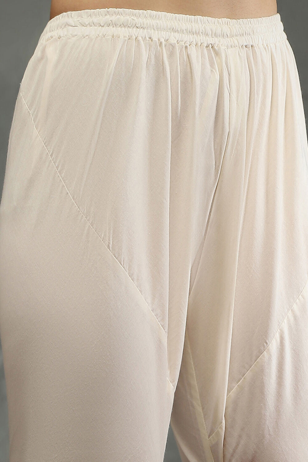 Rohit Bal Black Silk Chanderi Floral Printed Anarkali Suit Set image number 2