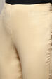 Beige Viscose Blend Pants image number 1