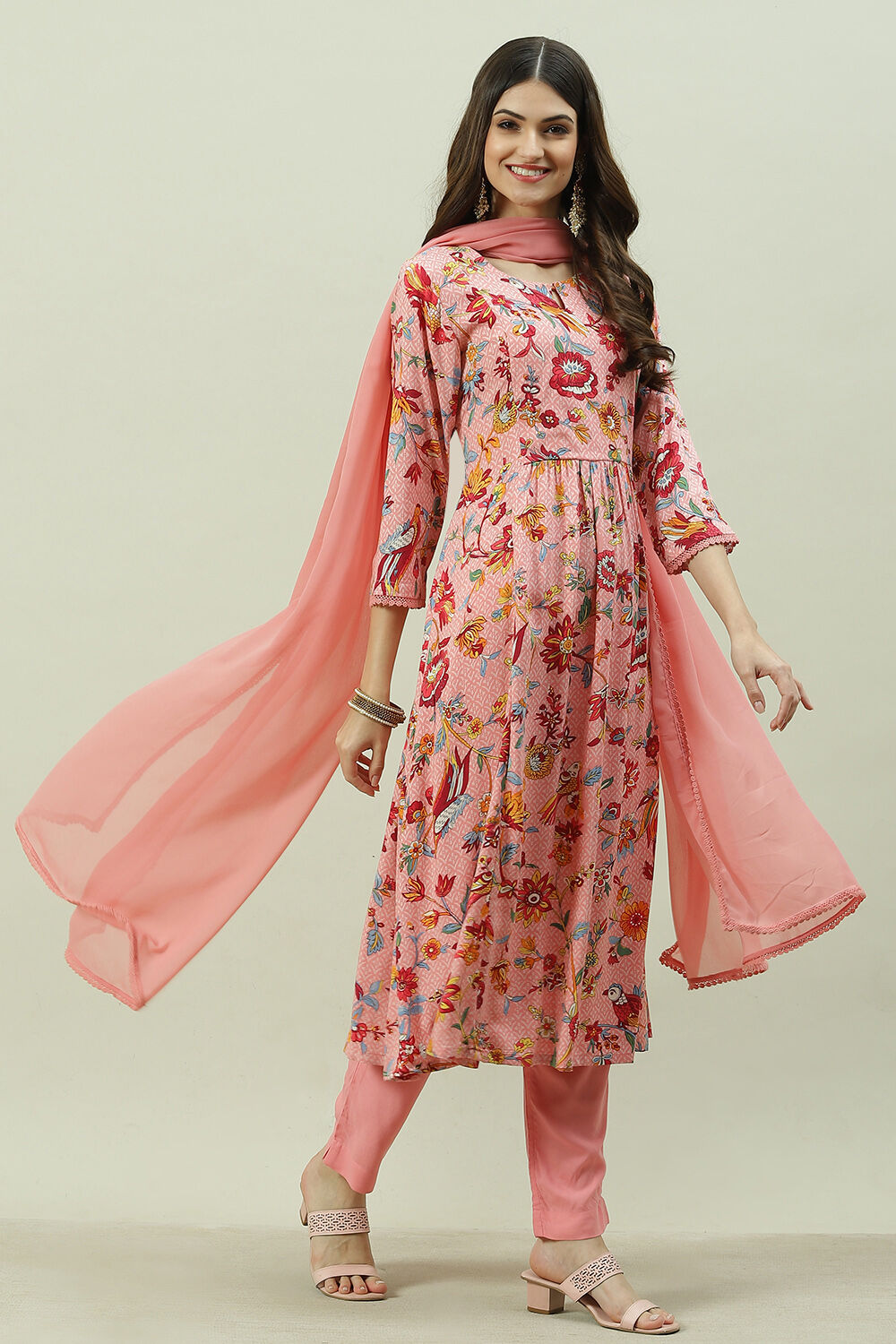 Biba pink cheap suit set