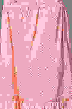 Turquoise Cotton A-Line Kurta Sharara Suit Set image number 2