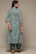 Yellow Cotton A-Line Kurta Palazzo Suit Set image number 4