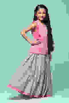 Multicolor Cotton Straight Printed Kurta Skirt Suit Set image number 5