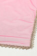 Pink Cotton Blend Layered Printed Suit Set