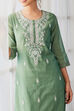 Sape Green Polyester Straight Kurta image number 1