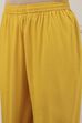 Yellow Cotton Straight Suit Set image number 2