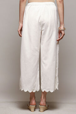 Natural Cotton Relaxed Palazzo image number 4